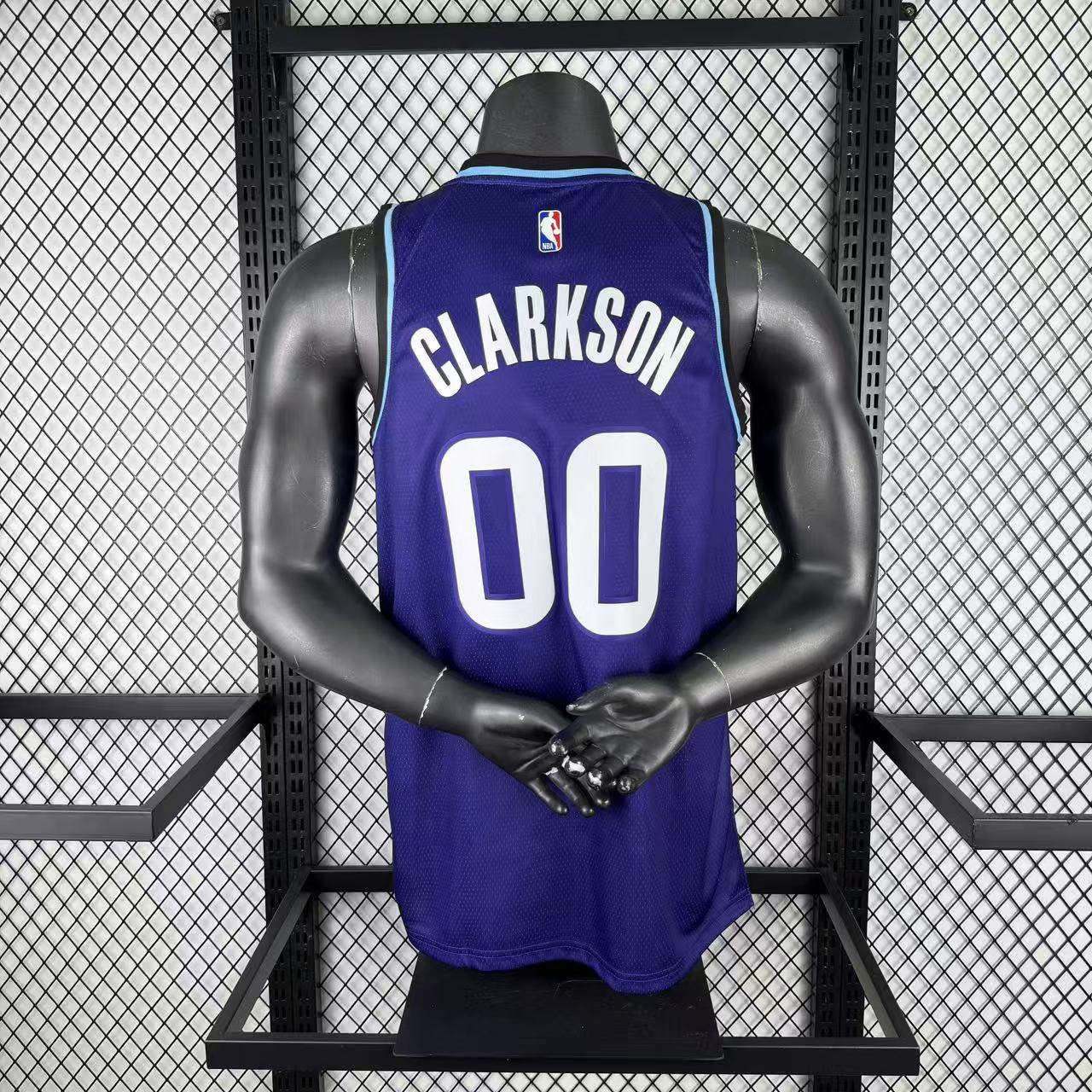 Men Utah Jazz #00 Clarkson blue 2026 NBA jersey 090600->philadelphia 76ers->NBA Jersey